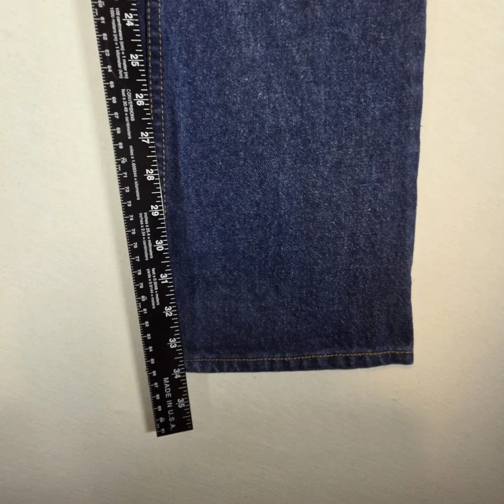 Vintage Levi's Jeans 517 Saddleman Bootcut 32x34 Dark Wash Denim USA Orange Tab